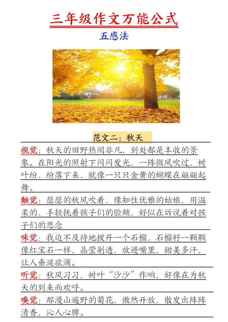 图片[3]-三年级作文万能公式-宝库盒教辅资料站