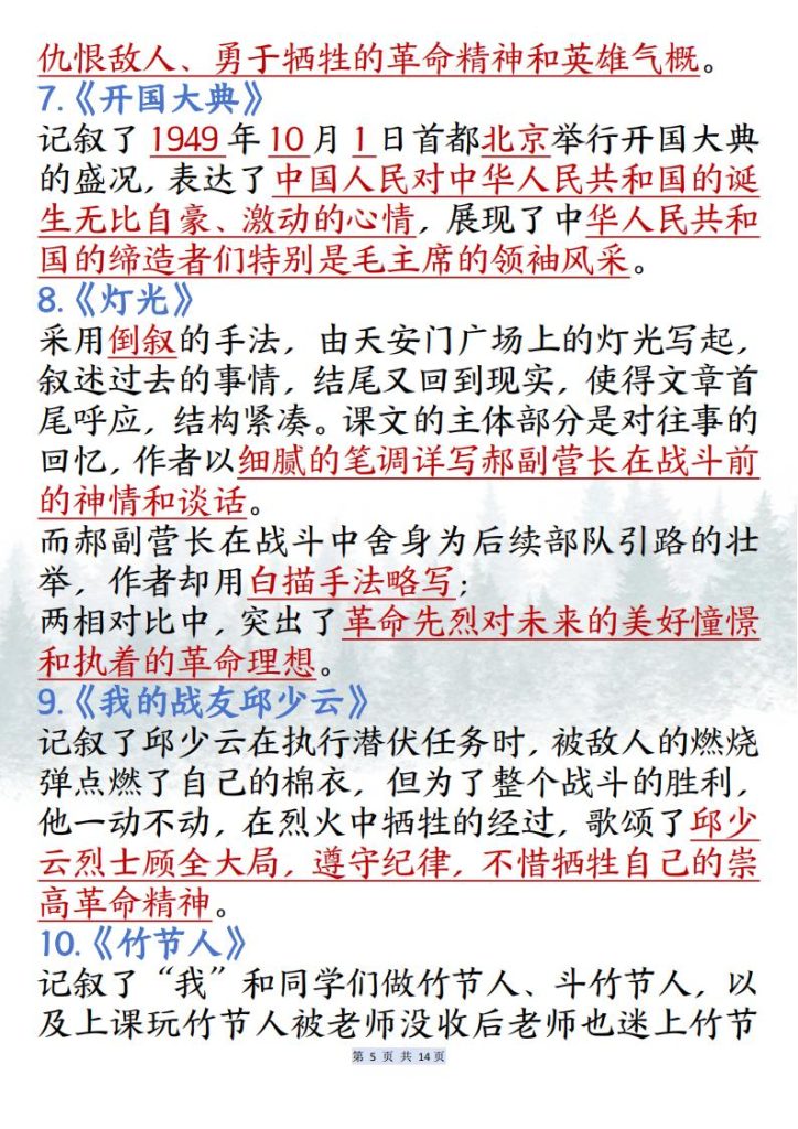 图片[5]-六年级上册语文课内必背知识点汇总-宝库盒教辅资料站