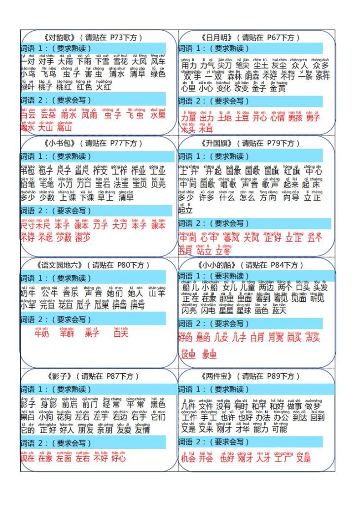 图片[3]-2025秋小学语文1~6年级《课课贴》-宝库盒教辅资料站