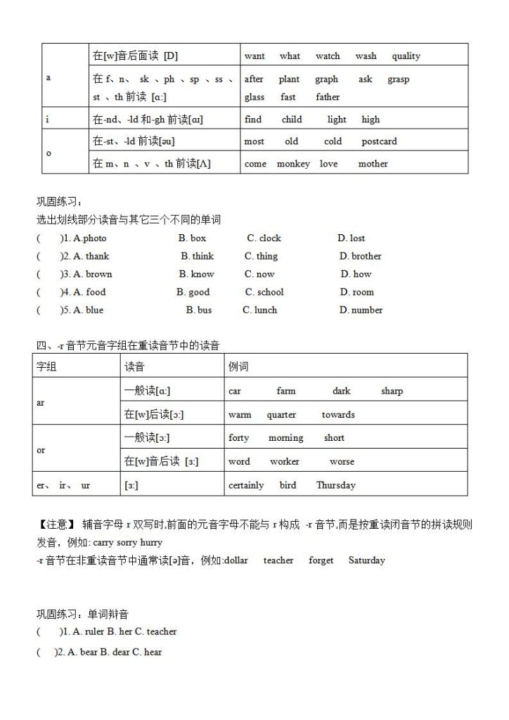 图片[3]-小升初英语题型分类讲义（教师版+学生版）-宝库盒教辅资料站