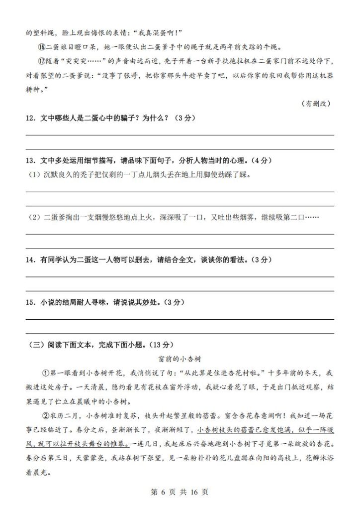 图片[6]-2025年小升初【分班考】检测卷-宝库盒教辅资料站
