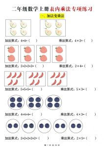 二年级数学上册表内乘法专项练习-宝库盒教辅资料站