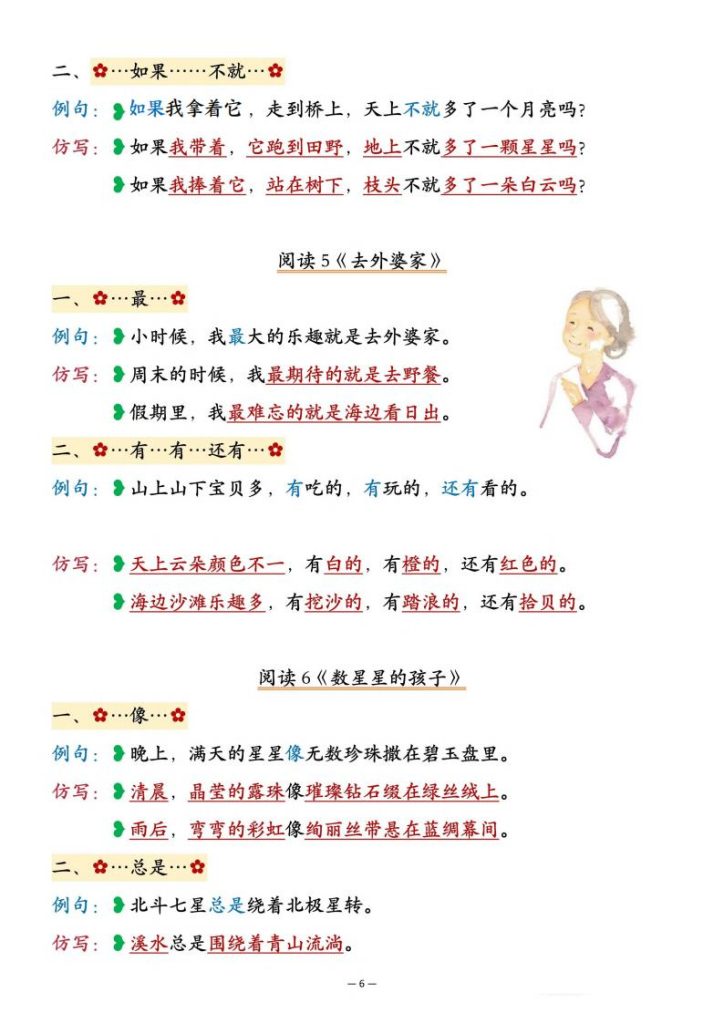 图片[6]-25新二年级上册语文重点仿写句子汇总-宝库盒教辅资料站