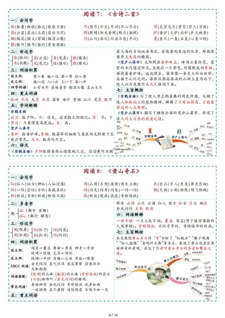 图片[6]-2025新版·二上语文彩色一课一贴-宝库盒教辅资料站