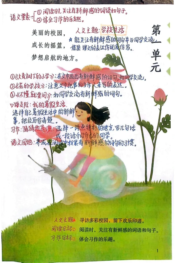 图片[4]-25秋最新版三年级上册语文全册课堂笔记（手写版）-宝库盒教辅资料站
