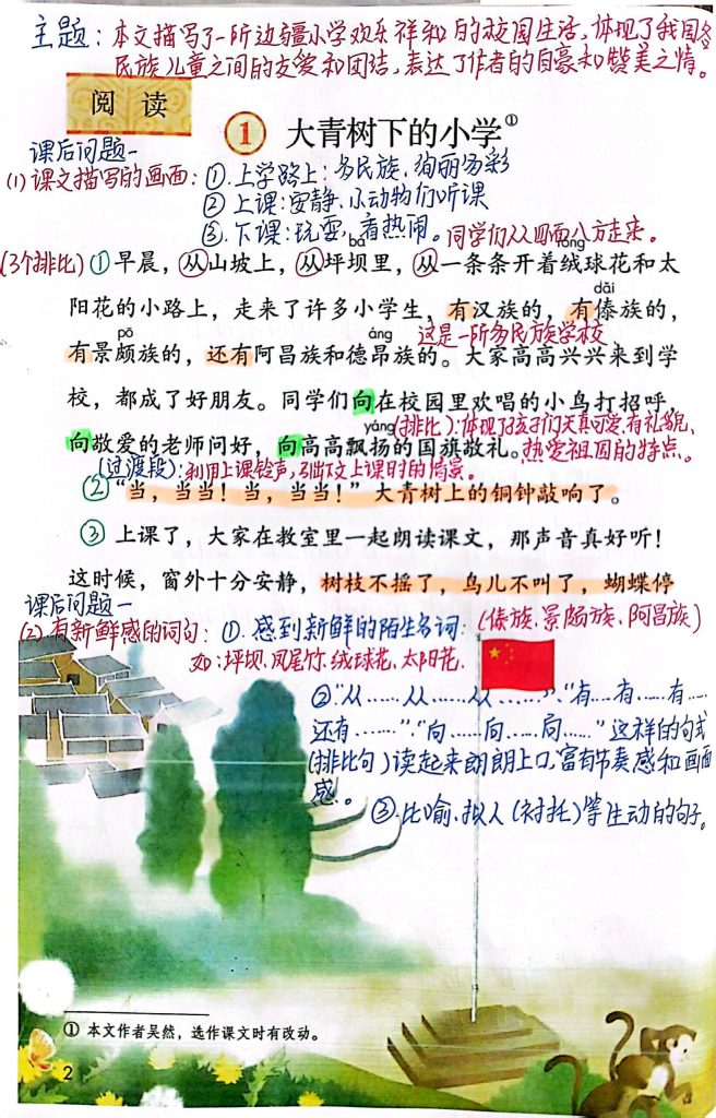 图片[5]-25秋最新版三年级上册语文全册课堂笔记（手写版）-宝库盒教辅资料站