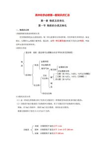 2025学年高一上学期化学必修第一册课本知识点汇总-宝库盒教辅资料站