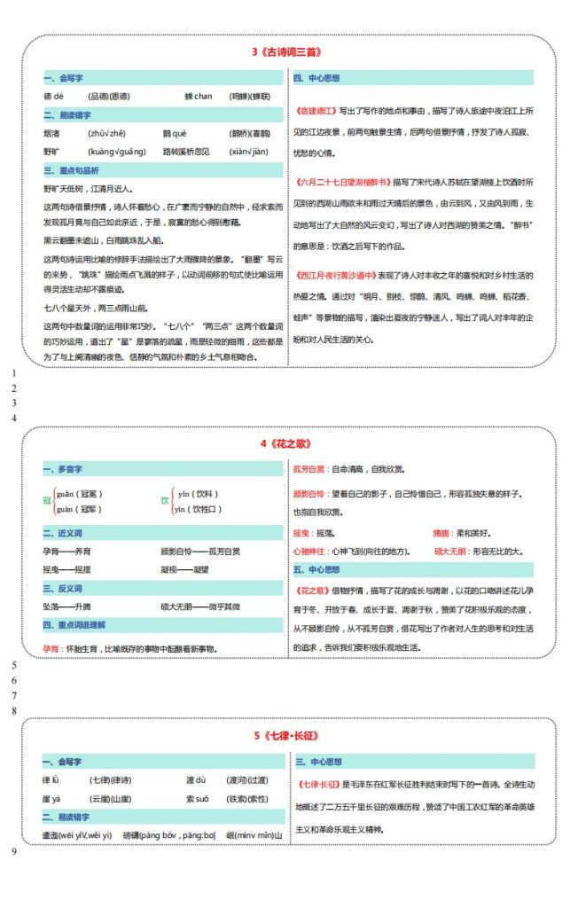 图片[2]-2025年六年级上册语文《新版彩色课课贴·可剪裁》-宝库盒教辅资料站