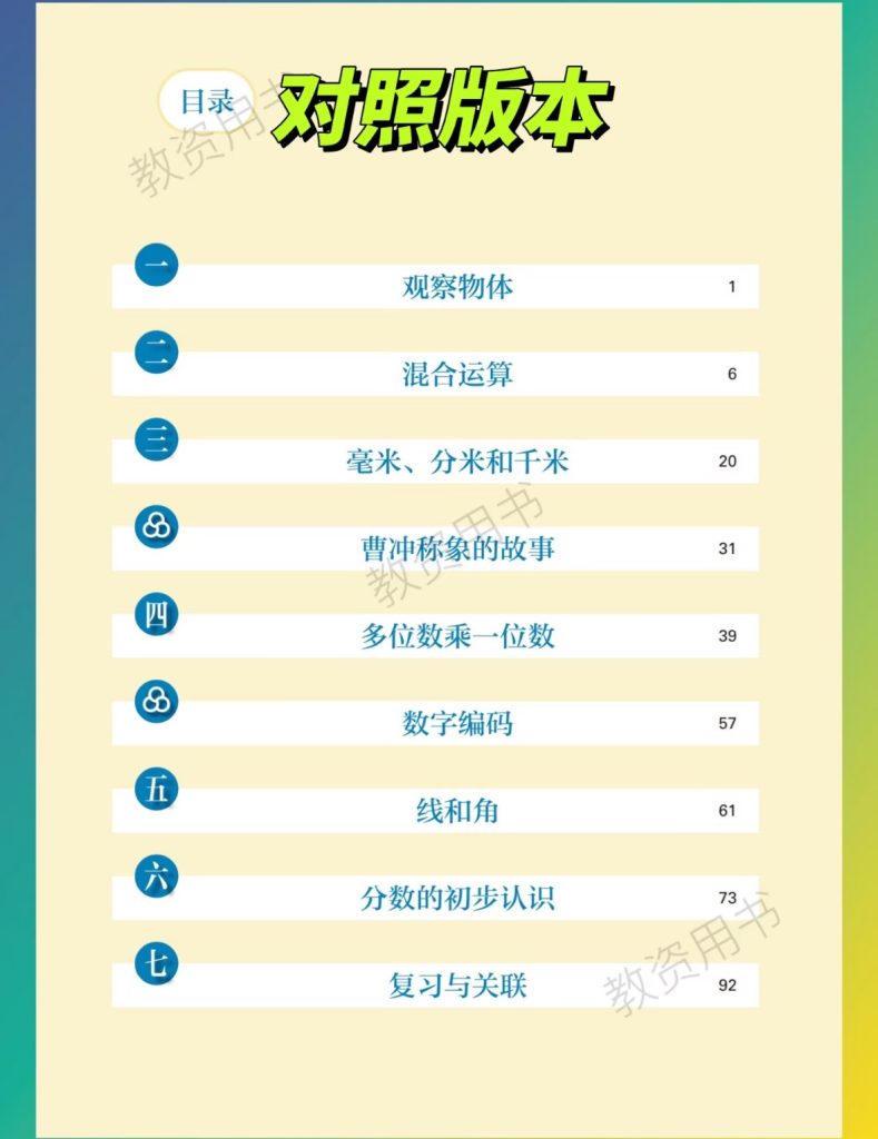图片[2]-2025秋季新人教版三年级上册数学（课件+教案）-宝库盒教辅资料站