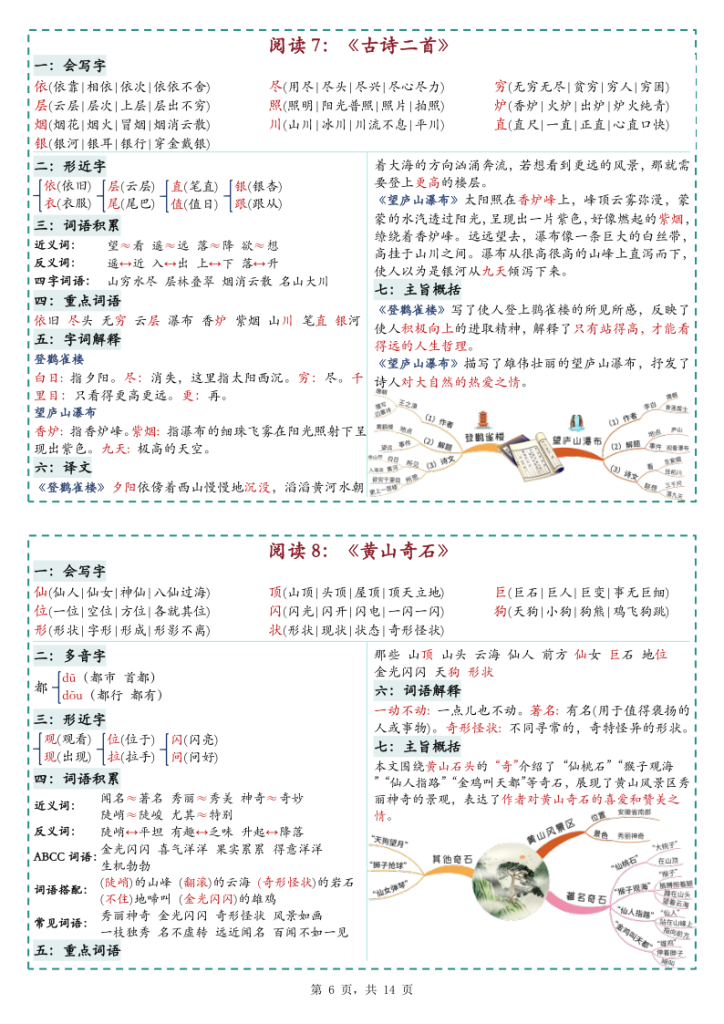 图片[6]-二年级上册语文彩色一课一贴-宝库盒教辅资料站