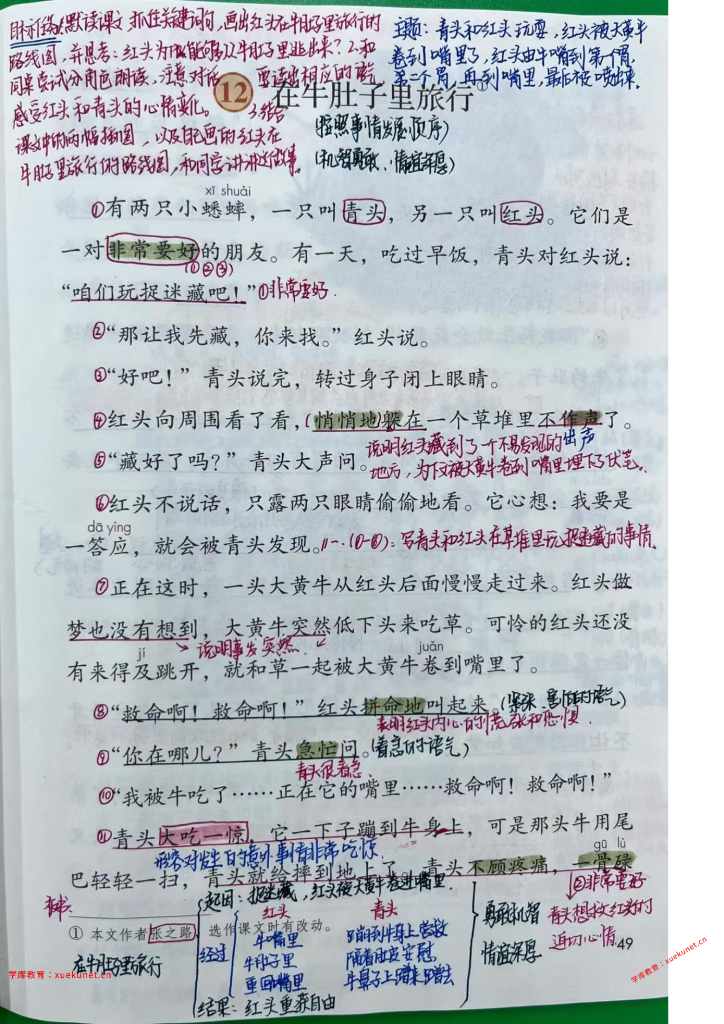 图片[7]-25秋9月定版三年级上册语文备课笔记（含板书）全册原版分享版-宝库盒教辅资料站
