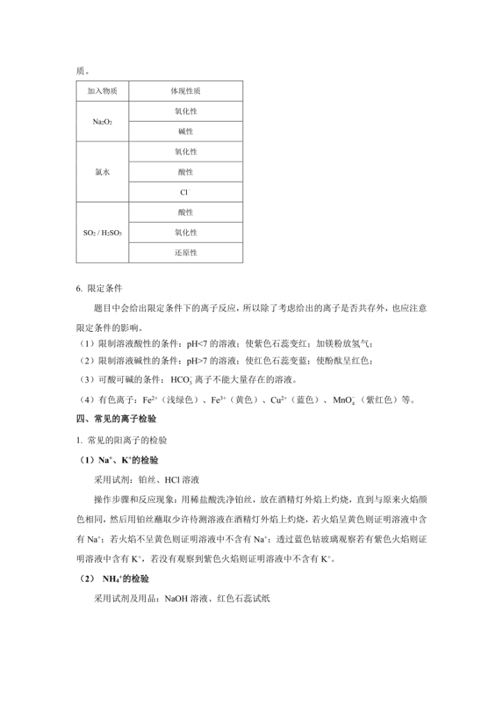 图片[6]-2025学年高一上学期化学必修第一册课本知识点汇总-宝库盒教辅资料站