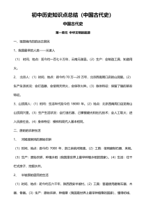 初中历史知识点总结（精致版）-宝库盒教辅资料站