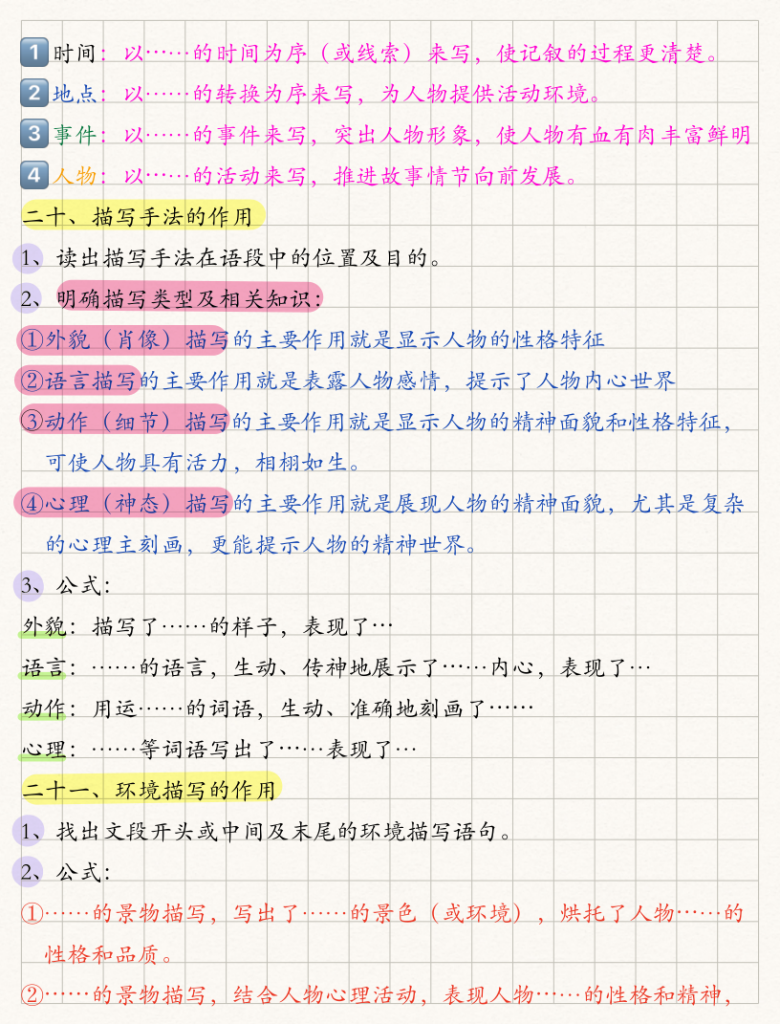 图片[6]-小学3-6年级：35个阅读理解万能公式-宝库盒教辅资料站