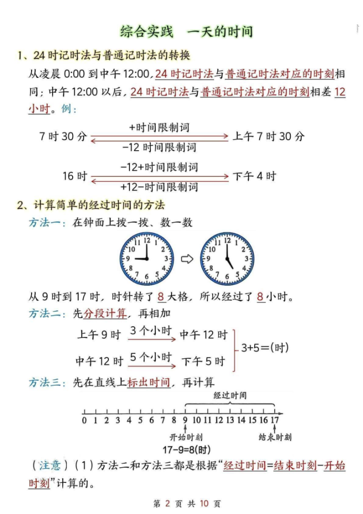 图片[2]-三年级上册数学必背知识点汇总（苏教版）-宝库盒教辅资料站