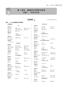 中考语文总复习专题知识要点-宝库盒教辅资料站