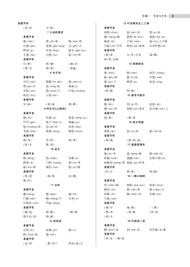 图片[3]-中考语文总复习专题知识要点-宝库盒教辅资料站