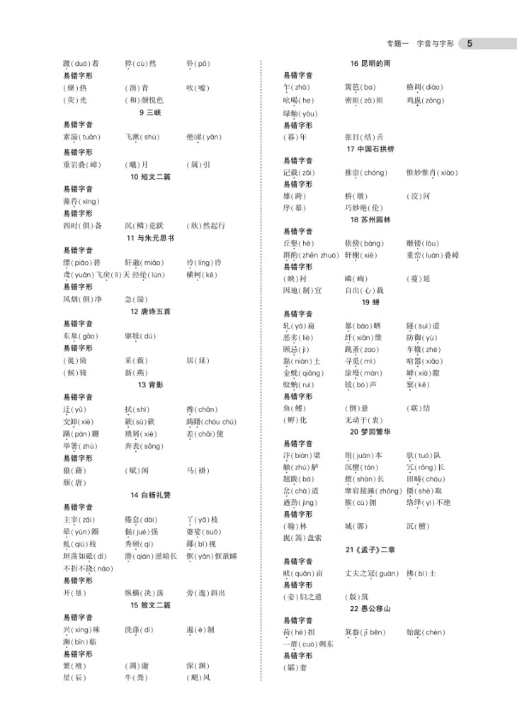 图片[5]-中考语文总复习专题知识要点-宝库盒教辅资料站
