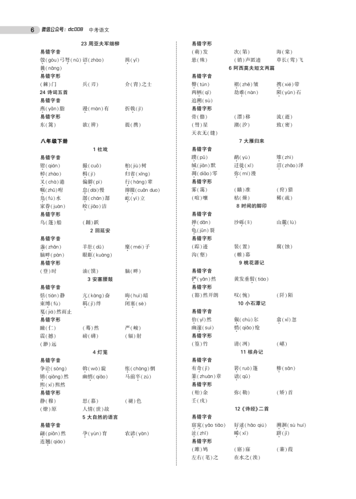 图片[6]-中考语文总复习专题知识要点-宝库盒教辅资料站