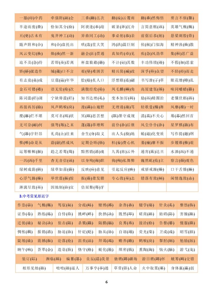 图片[6]-初中全科《中考总复习•知识清单&专题复习》25版-宝库盒教辅资料站