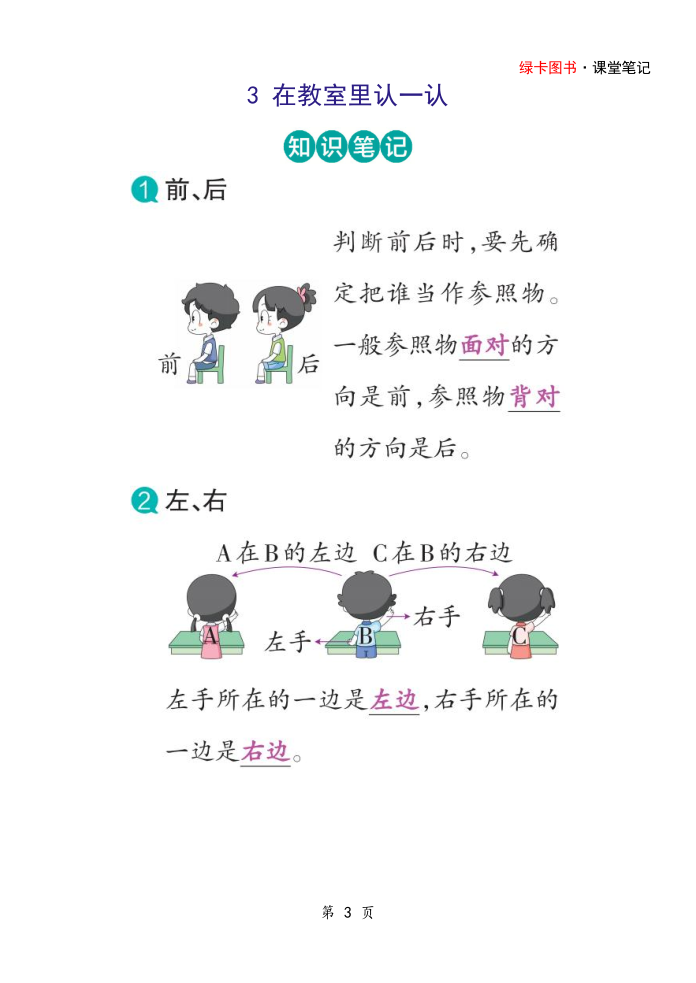 图片[3]-25秋一上人教版数学全册课堂重点知识笔记-宝库盒教辅资料站