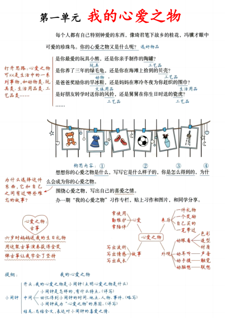 《五年级上册语文1-8单元习作详解》-宝库盒教辅资料站