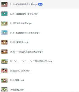 清华附小《小学数学动画课 (1-6年级) 》【12.7G】-宝库盒教辅资料站