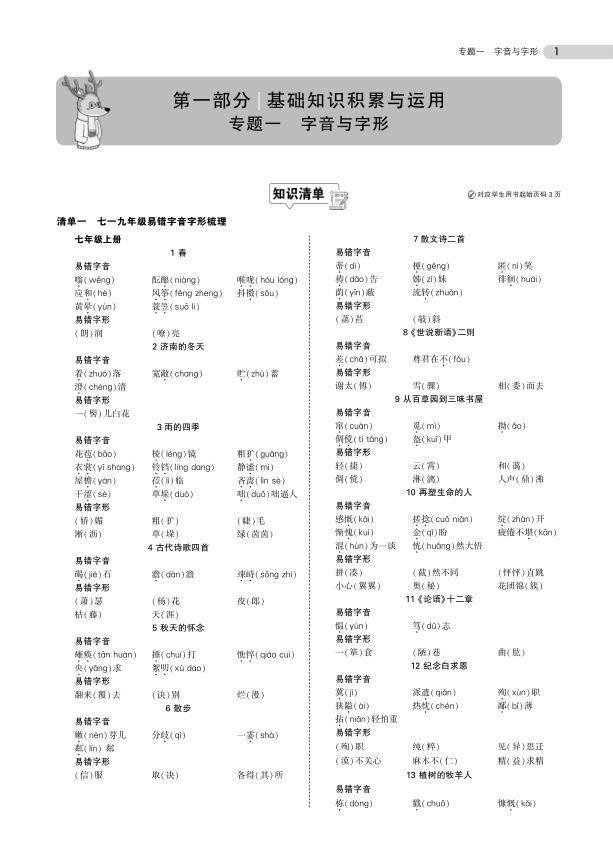 初中全科复习资料《中考总复习专题知识点》-宝库盒教辅资料站