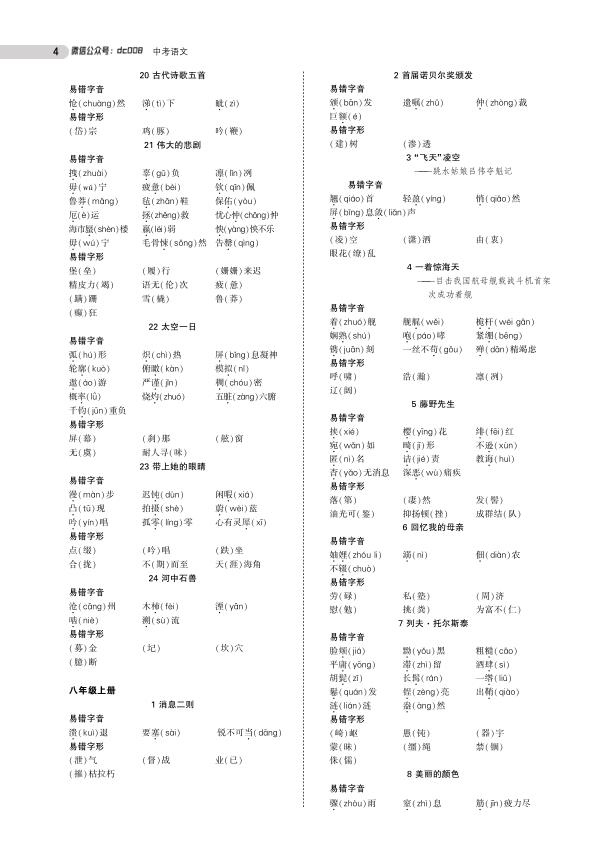 图片[4]-初中全科复习资料《中考总复习专题知识点》-宝库盒教辅资料站