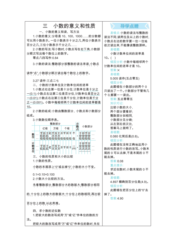 图片[6]-五年级上册数学苏教版知识要点-宝库盒教辅资料站