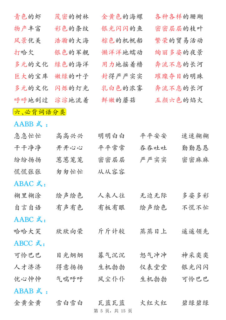 图片[5]-25秋新版三上语文预习必背九大知识点汇总-宝库盒教辅资料站