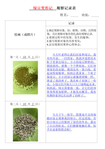 【第三单元习作：观察记录表日记专项】四上语文-宝库盒教辅资料站