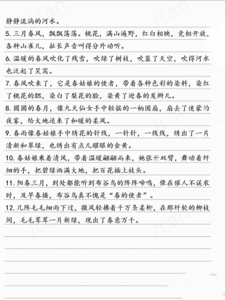 图片[3]-看图写话晨读句子专练-宝库盒教辅资料站