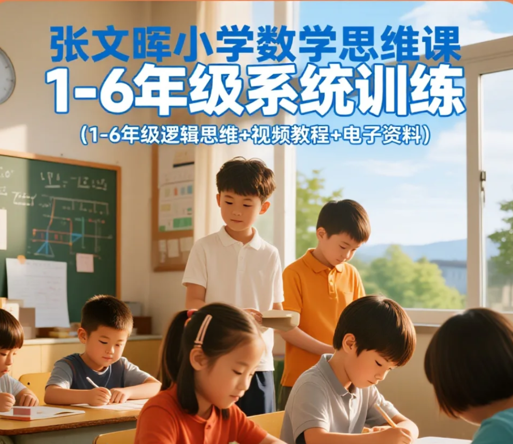 【课程】张文晖小学数学思维课｜1-6年级系统训练（1-6年级逻辑思维+视频教程+电子资料）-小学（综合资料）论坛-综合资料（会员专属）-宝库盒教辅资料站