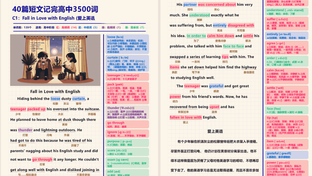 40篇短文搞定3500个高考单词 MP3/PDF-宝库盒教辅资料站