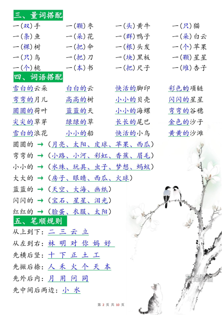 图片[2]-新一上语文高频考点知识梳理（十八个必背知识点）-宝库盒教辅资料站