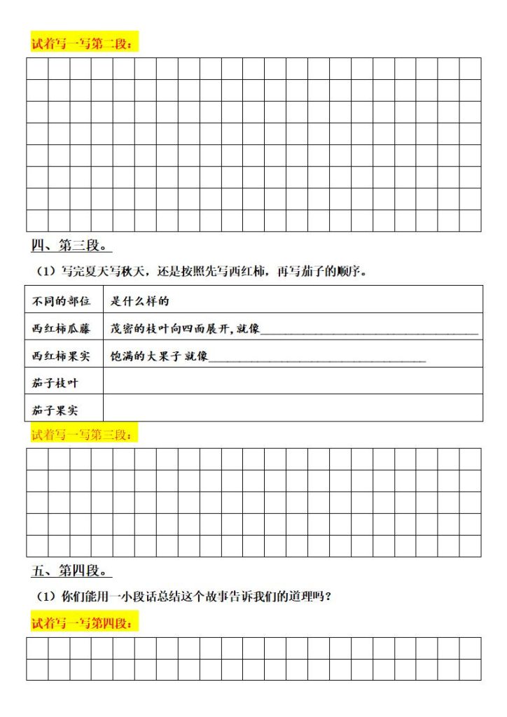 图片[6]-25秋三年级上册语文第四单元《我来编童话》习作单-宝库盒教辅资料站