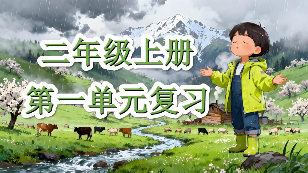 25秋二年级上册1-4单元复习课件-宝库盒教辅资料站