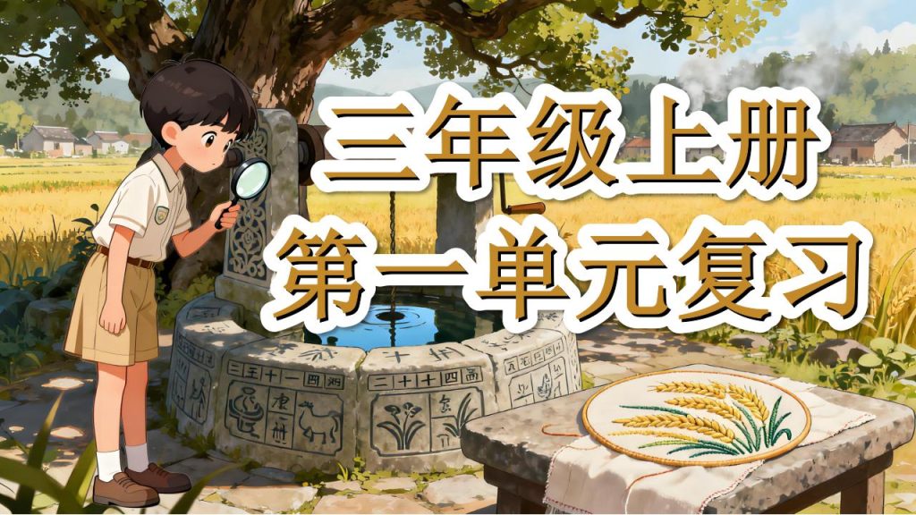 25秋三年级上册语文1-4单元复习课件-宝库盒教辅资料站