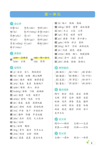 五年级语文上册核心考点梳理-宝库盒教辅资料站