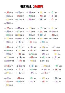 语言表达（数量词）-宝库盒教辅资料站