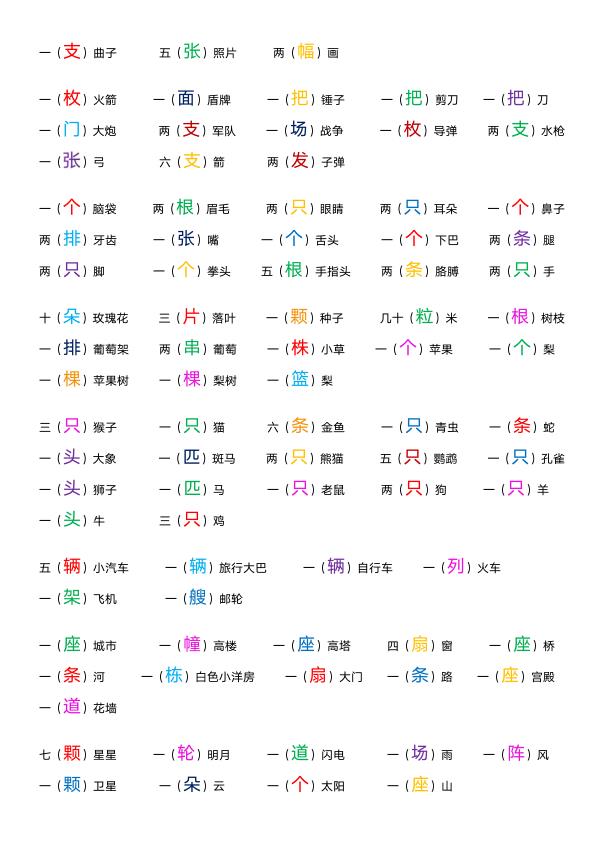 图片[2]-语言表达（数量词）-宝库盒教辅资料站