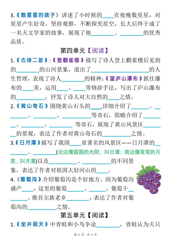 图片[2]-二年级上册语文全册1-23课中心思想汇总-宝库盒教辅资料站