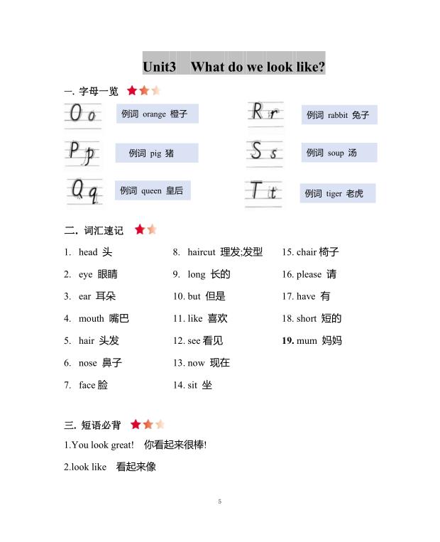 图片[5]-三年级上册英语全册知识清单《 沪教牛津版》-宝库盒教辅资料站