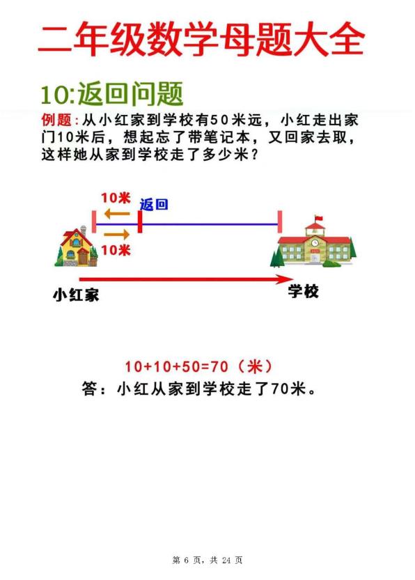 图片[6]-25秋二年级上册数学母题大全及含必做奥数思维题9套（含答案）-宝库盒教辅资料站