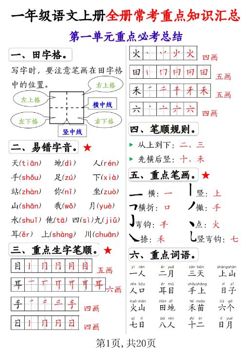 图片[5]-2025新版一年级语文上册新版精品资源（47份打包高清无水印整理版）-宝库盒教辅资料站