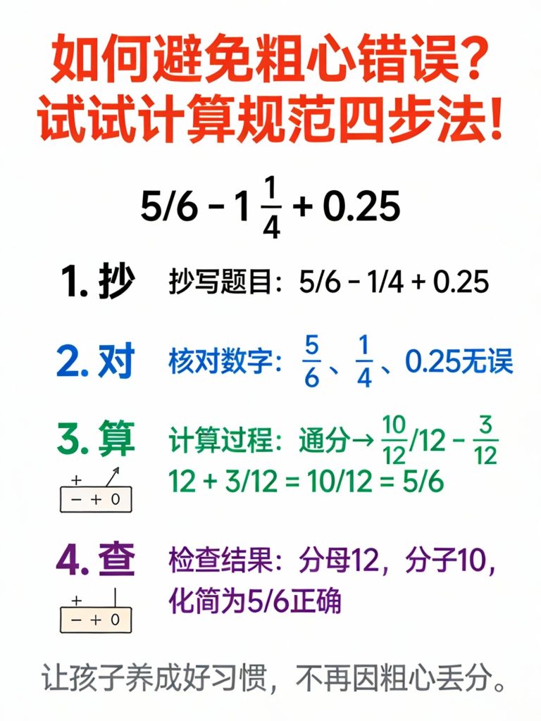 图片[3]-小升初数学总丢分？4周练出满分习惯（附模板+打卡表）-宝库盒教辅资料站