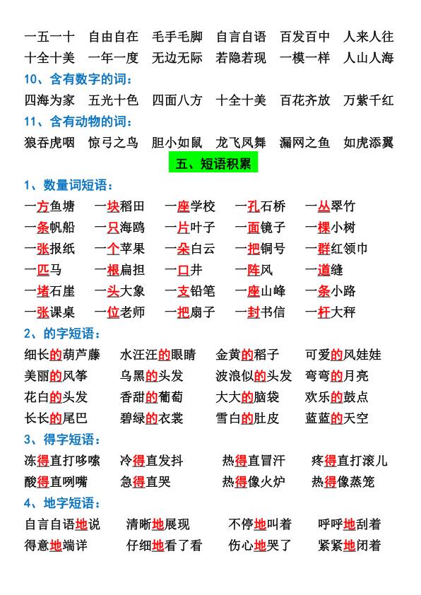 图片[4]-部编版二年级上册语文必背汇总必背知识点-宝库盒教辅资料站