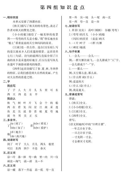 图片[3]-部编版语文一年级上册期末知识点汇总练习题-宝库盒教辅资料站