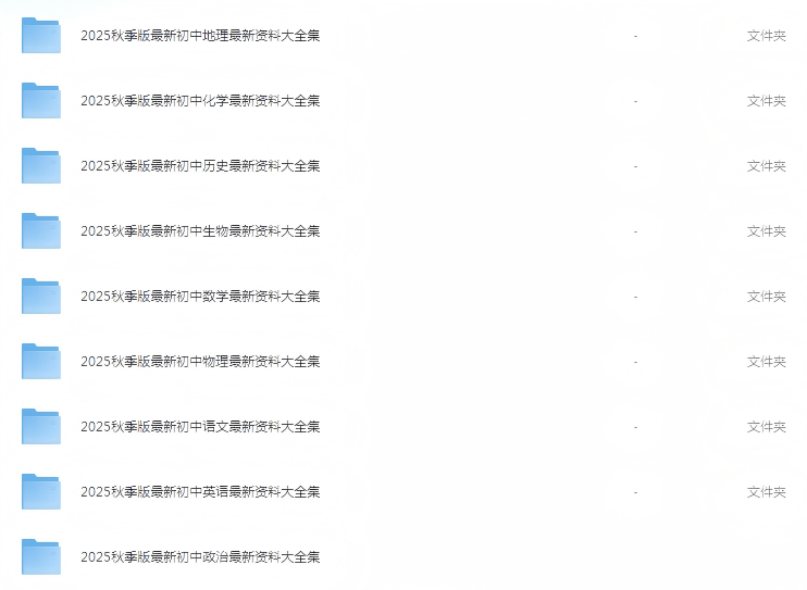 【初中】2025秋《名师总结知识点》789年级上册（9科全套）-宝库盒教辅资料站